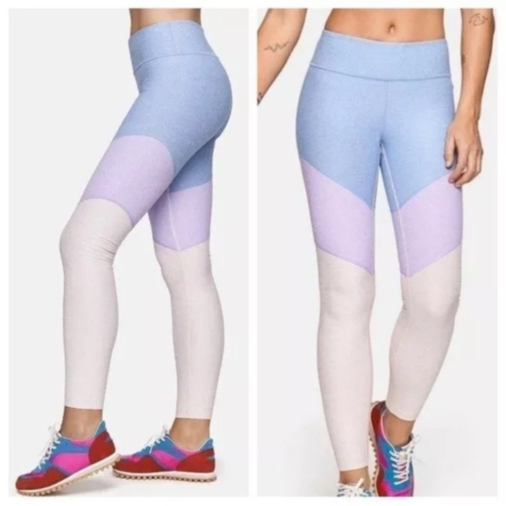 Outdoor Voices Colorblock Leggings Size M